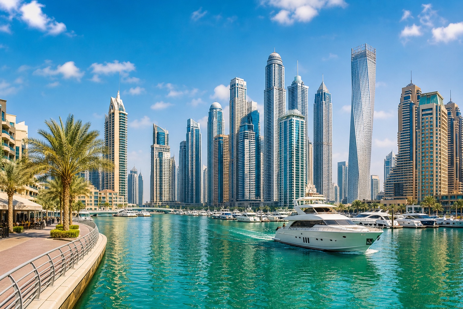 Dubai Skyline und Marina